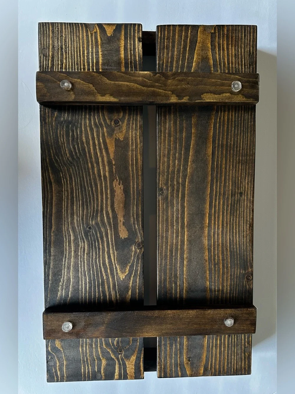 Wet Dog Workshop Handmade Rustic Wood Coffee Table Tray